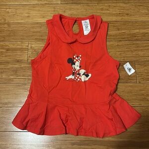 Brand new with tags Minnie Mouse Peplum Top Size S